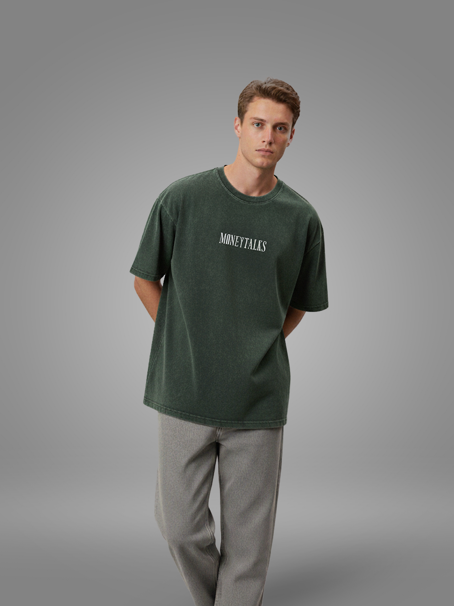 Money Talks – Acid Wash Oversized Tee