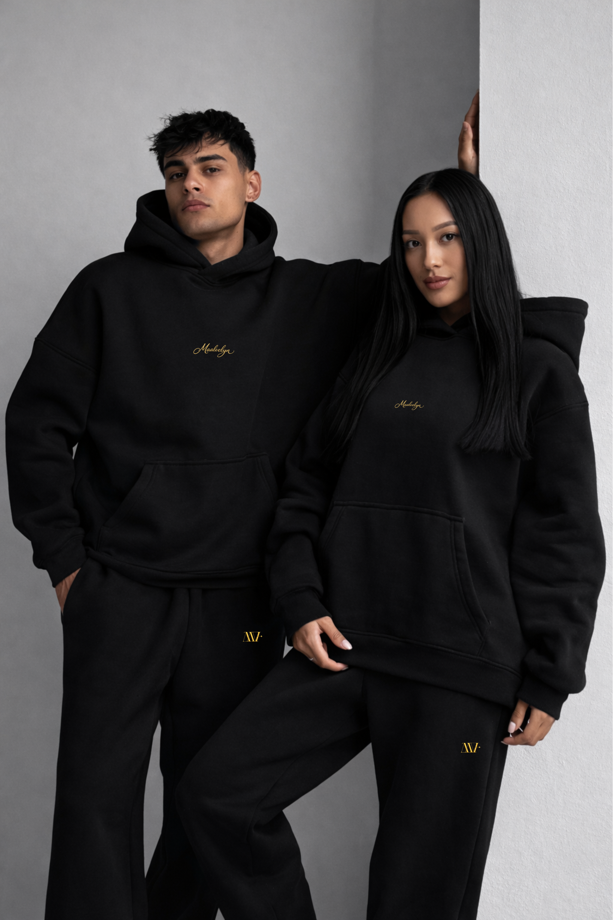Maalvelyn Originals Black Hoodie & Pant Co-Ord Set