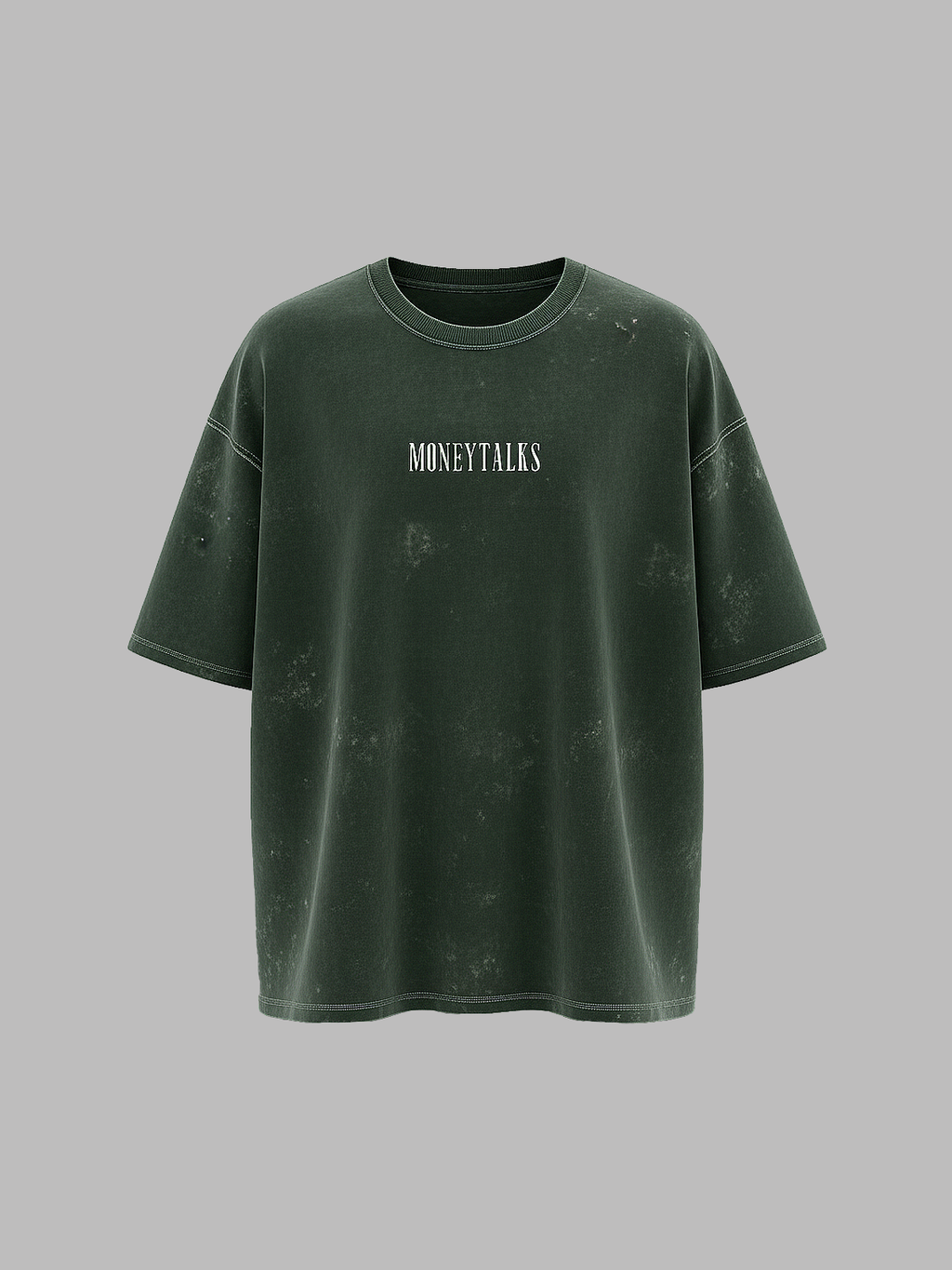 Money Talks – Acid Wash Oversized Tee