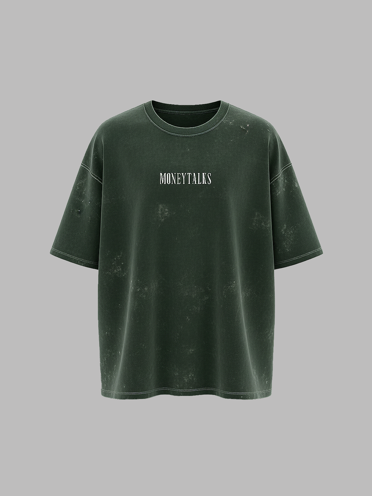 Money Talks – Acid Wash Oversized Tee