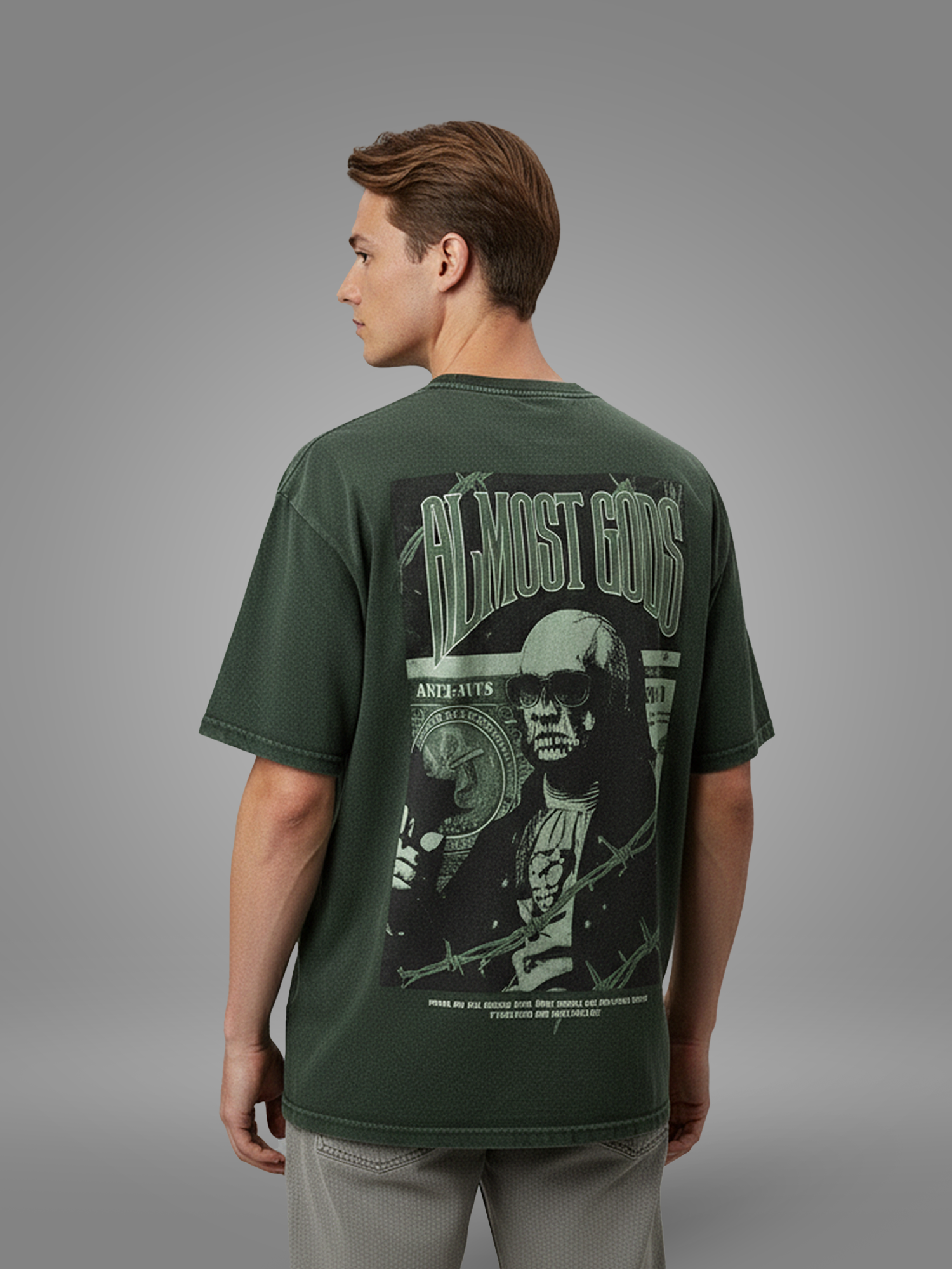 Money Talks – Acid Wash Oversized Tee