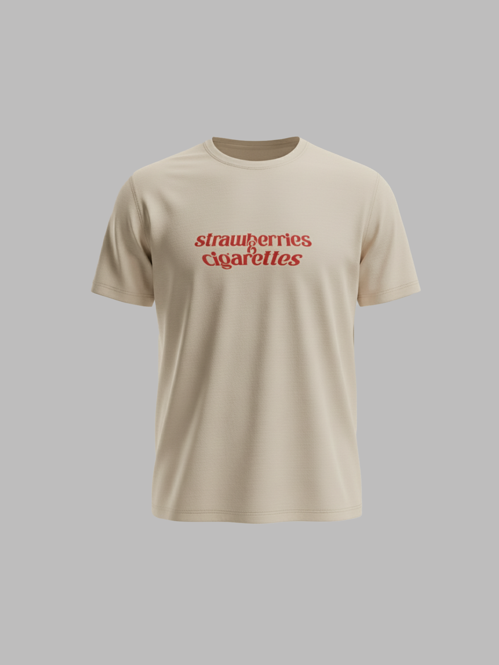 Strawberries & Cigarettes Unisex Premium Cotton T-Shirt – Inspired by Troy